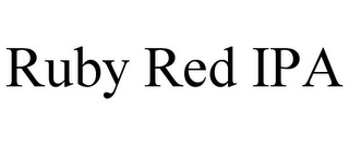 RUBY RED IPA