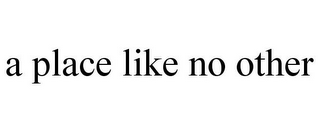 A PLACE LIKE NO OTHER