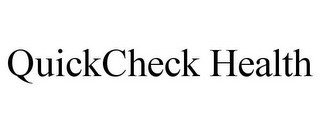 QUICKCHECK HEALTH