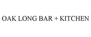 OAK LONG BAR + KITCHEN