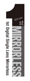 SINCE 2008 1 ST MIRRORLESS 1ST DIGITAL SINGLE LENS MIRRORLESS