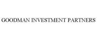 GOODMAN INVESTMENT PARTNERS