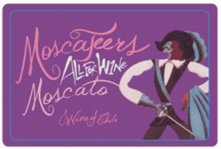 MOSCATEERS ALL FOR WINE MOSCATO WINE OF CHILE