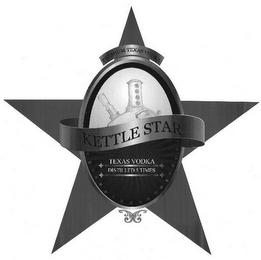 PREMIUM TEXAS VODKA KETTLE STAR TEXAS VODKA DISTILLED 5 TIMES