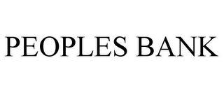 PEOPLES BANK