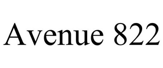 AVENUE 822