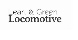LEAN & GREEN LOCOMOTIVE