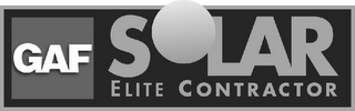 GAF SOLAR ELITE CONTRACTOR