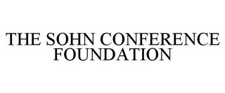 THE SOHN CONFERENCE FOUNDATION