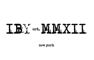 IBY EST. MMXII NEW YORK