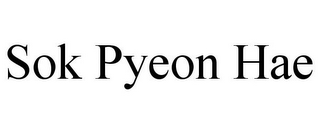 SOK PYEON HAE