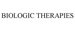 BIOLOGIC THERAPIES