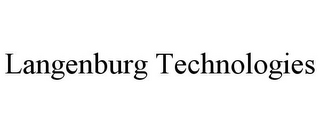 LANGENBURG TECHNOLOGIES