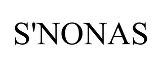 S'NONAS