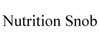 NUTRITION SNOB
