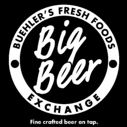 BIG BEER · BUEHLER'S FRESH FOODS · EXCHANGE FINE CRAFTED BEER ON TAP.