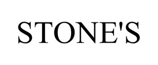 STONE'S