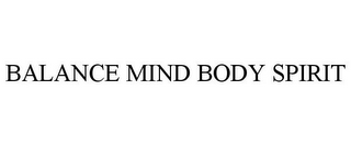 BALANCE MIND BODY SPIRIT