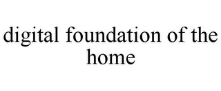 DIGITAL FOUNDATION OF THE HOME