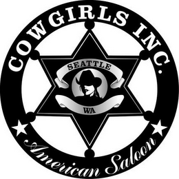 COWGIRLS INC. SEATTLE WA AMERICAN SALOON