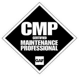 CMP CERTIFIED MAINTENANCE PROFESSIONAL GAF