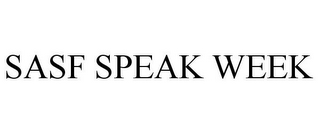 SASF SPEAK WEEK