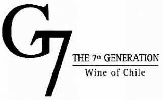 G7 THE 7TH GENERATION WINE OF CHILE