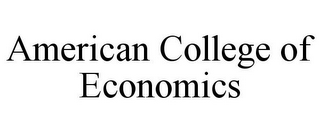 AMERICAN COLLEGE OF ECONOMICS