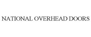 NATIONAL OVERHEAD DOORS