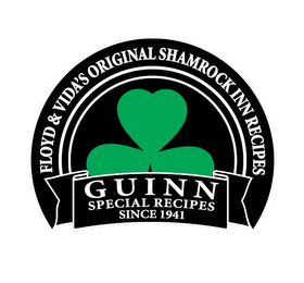 FLOYD & VIDA'S ORIGINAL SHAMROCK INN RECIPES GUINN SPECIAL RECIPES SINCE 1941