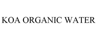 KOA ORGANIC WATER