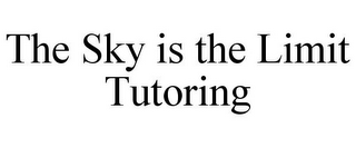 THE SKY IS THE LIMIT TUTORING