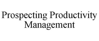 PROSPECTING PRODUCTIVITY MANAGEMENT