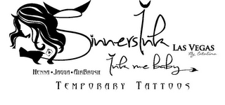 SINNERSINK LAS VEGAS BY CATALINA INK ME BABY HENNA·JAGUA·ARIBRUSH TEMPORARY TATTOOS