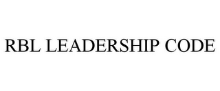 RBL LEADERSHIP CODE