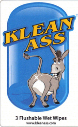 KLEAN ASS 3 FLUSHABLE WET WIPES WWW.KLEANASS.COM