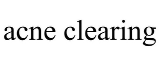 ACNE CLEARING