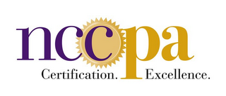 NCCPA CERTIFICATION. EXCELLENCE.