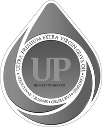 UP ULTRA PREMIUM EXTRA VIRGIN OLIVE OILCERTIFIED LAB TESTED SENSORY EVALUATED HIGHEST STANDARD