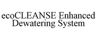 ECOCLEANSE ENHANCED DEWATERING SYSTEM