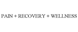 PAIN + RECOVERY + WELLNESS