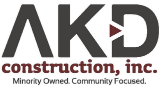 AKD CONSTRUCTION, INC. MINORITY OWNED. COMMUNITY FOCUSED.