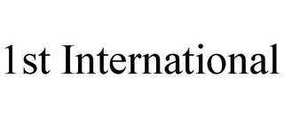 1ST INTERNATIONAL