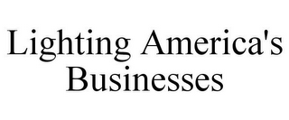 LIGHTING AMERICA'S BUSINESSES