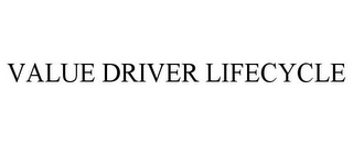 VALUE DRIVER LIFECYCLE