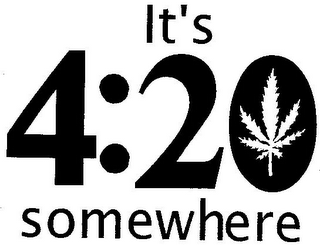 IT'S 4:20 SOMEWHERE