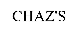 CHAZ'S