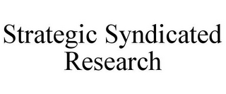 STRATEGIC SYNDICATED RESEARCH