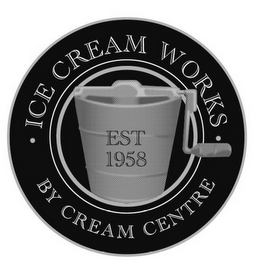 ICE CREAM WORKS BY CREAM CENTRE EST 1958