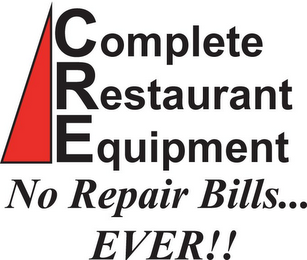 COMPLETE RESTAURANT EQUIPMENT NO REPAIR BILLS...EVER!!